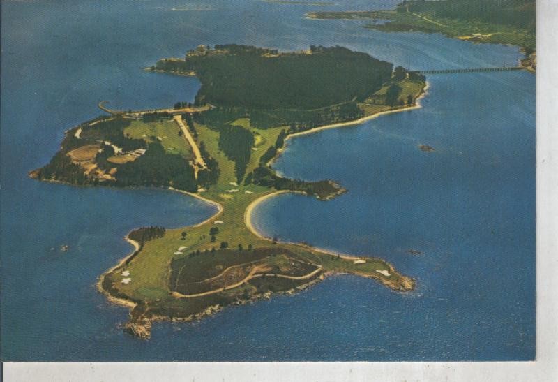 Postal 011939: Vista aera de la isla de la Toja en Pontevedra