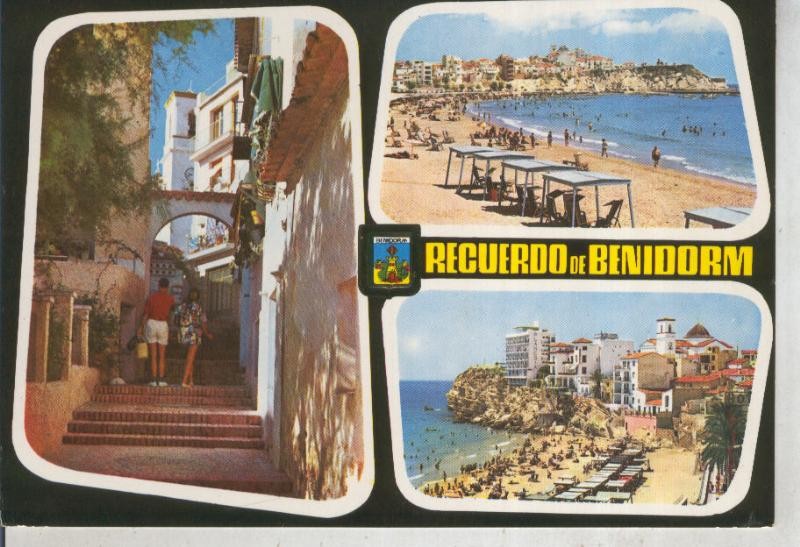 Postal 011953: Recuerdo de Benidorm, Alicante