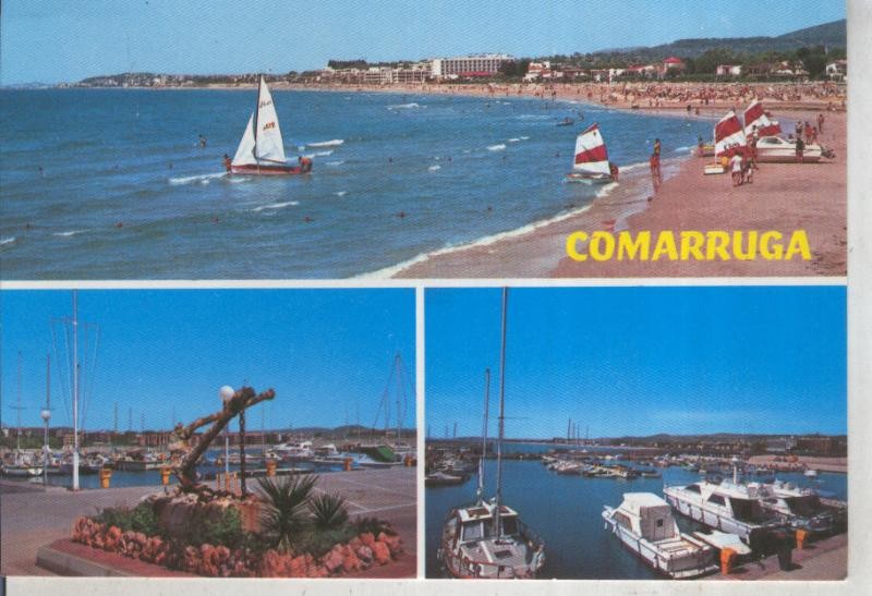 Postal 011970: Vistas varias de Comarruga, Tarragona
