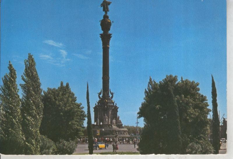 Postal 011978: Monumento a Colon en Barcelona