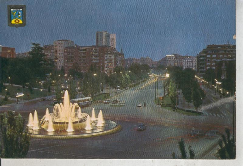 Postal 011988: Plaza San Juan de la Cruz y Paseo de la Castellana de Madrid