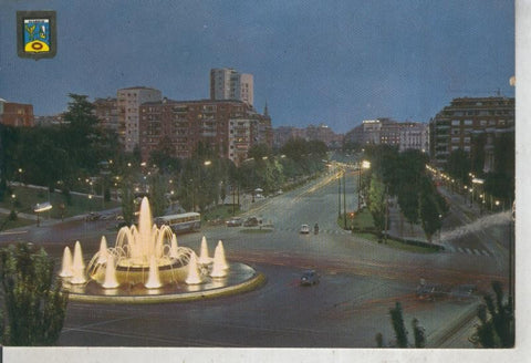 Postal 011988: Plaza San Juan de la Cruz y Paseo de la Castellana de Madrid