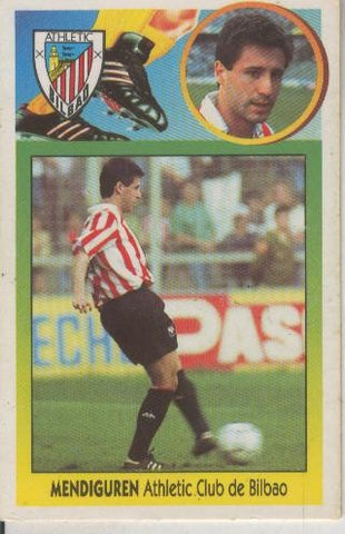 Cromo Liga 93/94: Mendiguren del Atletic Club de Bilbao