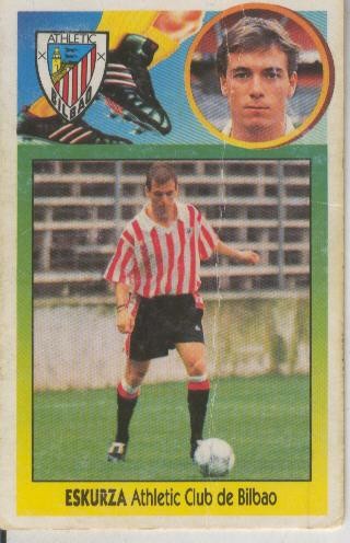 Cromo Liga 93/94: Eskurza del Atletic Club de Bilbao