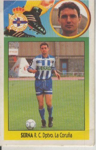 Cromo Liga 93/94: Serna del R.C.Dptvo La Coruña
