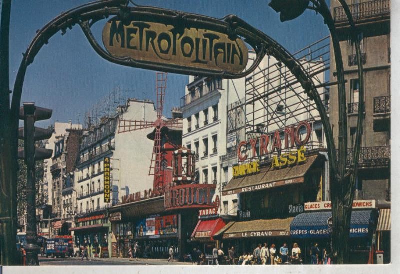 Postal 012029: Le Moulin Rouge en Paris