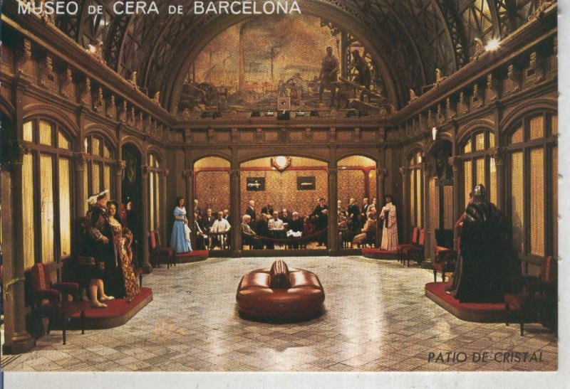 Postal 012038: Patio de Cristal del Museo de Cera de Barcelona