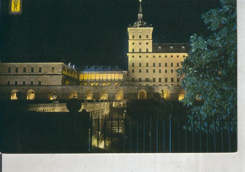 Postal 012083: Vista noctura de El Escorial de Madrid