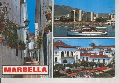 Postal 012087: Vistas varias de Marbella, Malaga