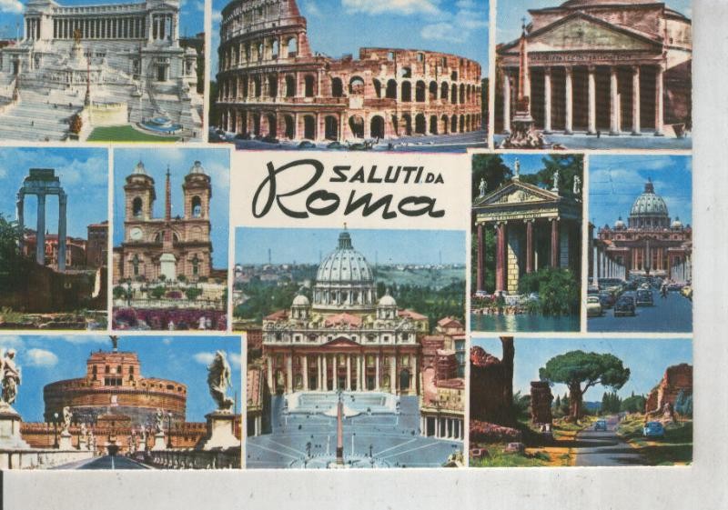 Postal 012098: Saluti da Roma