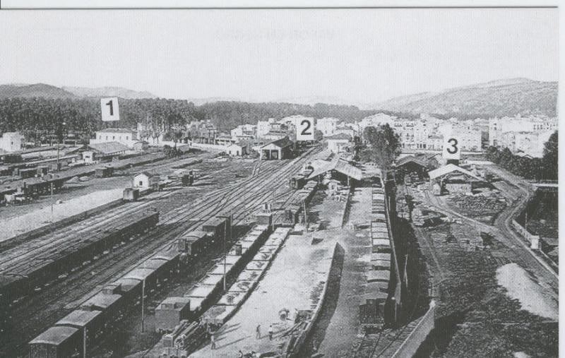 Postal 012115: Estacion de Girona, año 1924