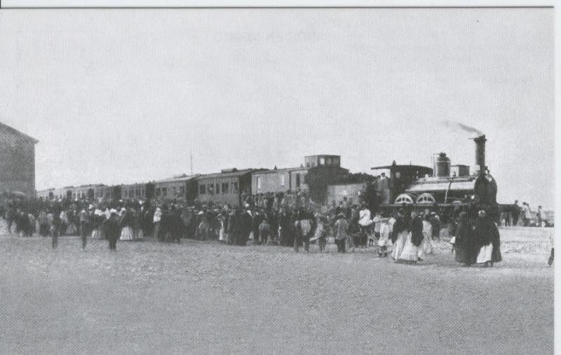 Postal 012117: Inauguracion estacion  Argamasilla, 15 enero 1914