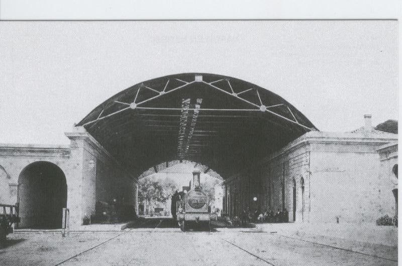 Postal 012128: Estacion de Gerona, año 1885