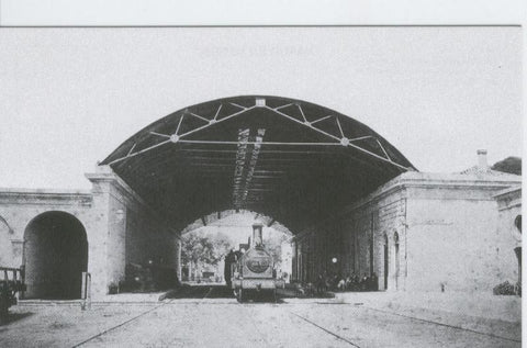 Postal 012128: Estacion de Gerona, año 1885