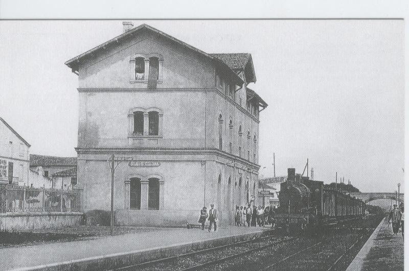 Postal 012132: Estacion de Sils y Sta Coloma (Girona) año 1920