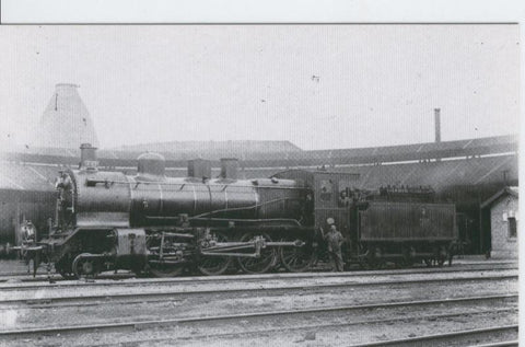 Postal 012140: Locomotora de vapor 140-2074 (ex Norte 407)