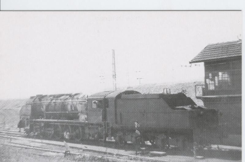 Postal 012143: Locomotora de vapor 151-3101/3122, Sta Catalina (madrid) años 60