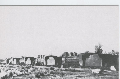 Postal 012158: Cementerio de locomotoras en Villagarcia de Arousa, años 70