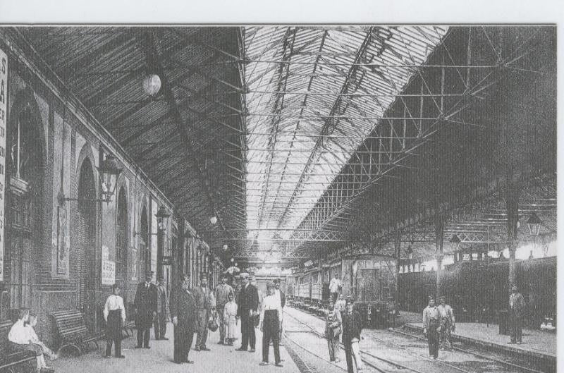 Postal 012161: Estacion de Francia, Barcelona, año 1906