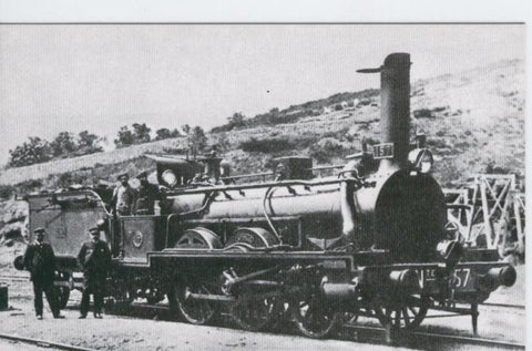 Postal 012182: Locomotora de vapor Norte numero 157-Astudillo-año 1915