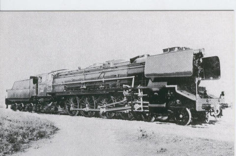 Postal 012181: Locomotora de vapor 242-2001/2010-confederacion-año 1956