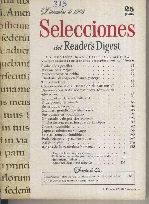Selecciones del Readers Digest numero 313
