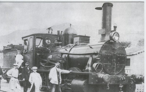 Postal 012193: Locomotora de Vapor Norte 1697-Barcelona-, año 1900