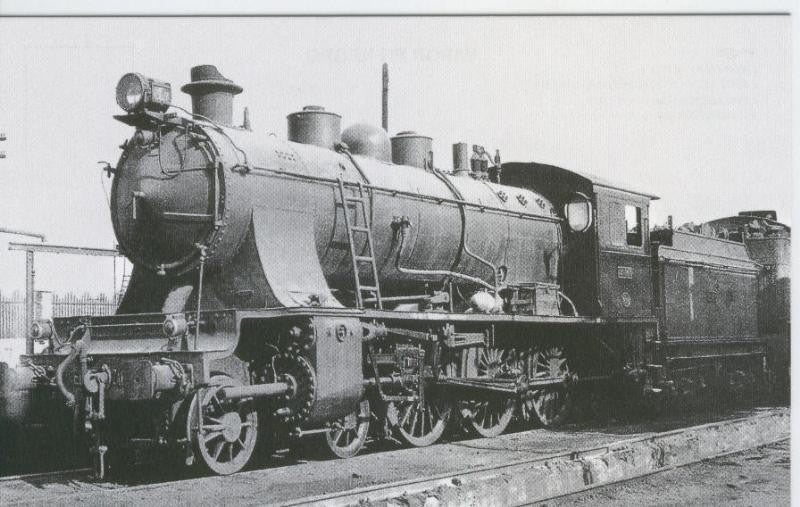 Postal 012198: Locomotora de vapor 240-2072 (ex F.C.Central de Aragon numero 72)