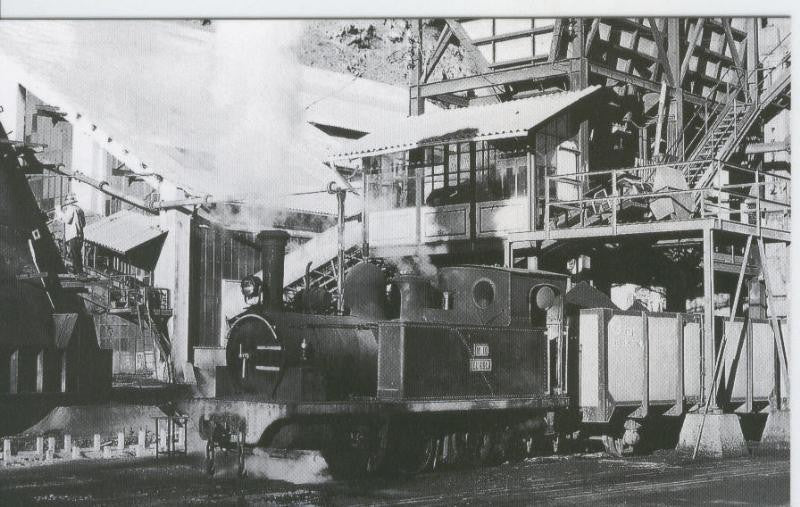 Postal 012202: Locomotora de vapor 030T-El Esla, Cistierna, Leon, marzo 1998