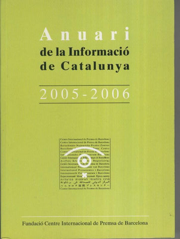 Anuari de la informacio de Catalunya 2005-2006