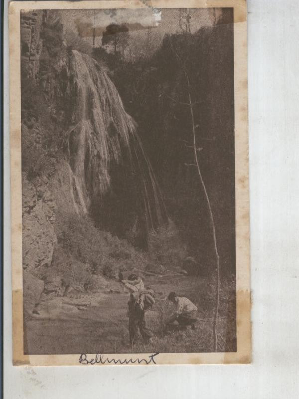 Postal 012227: Cascada del moli del mir en el santuari de Bellmunt