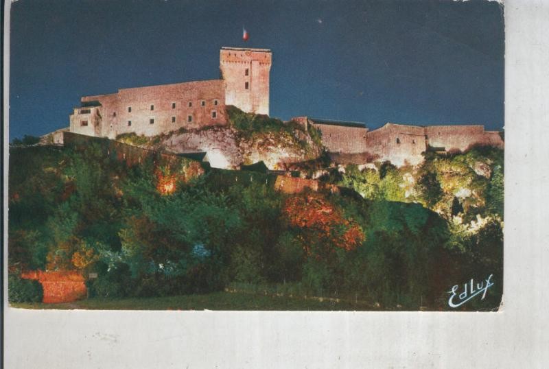 Postal 012233: Le chateau fort de Lourdes, cuadro de Edlux