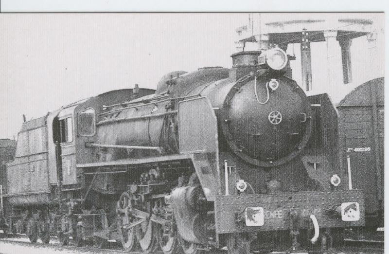 Postal 012266: Locomotora de Vapor 141-2413, Zaragoza, años sesenta