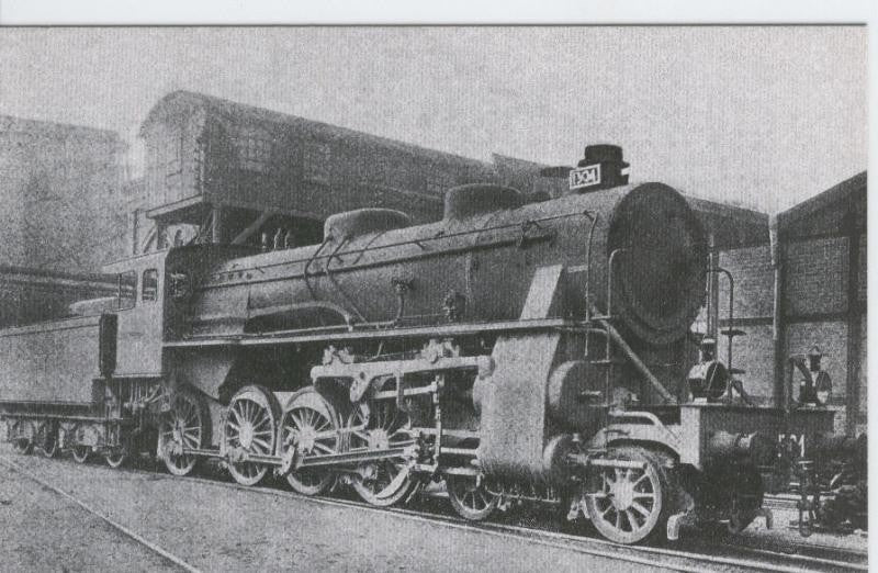 Postal 012271: Locomotoras de Vapor 240-4054