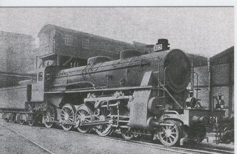 Postal 012271: Locomotoras de Vapor 240-4054