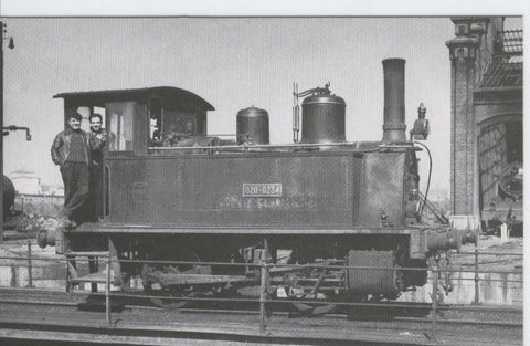 Postal 012295: Locomotora de Vapor 020-0234, deposito de Gerona 20,3,1960