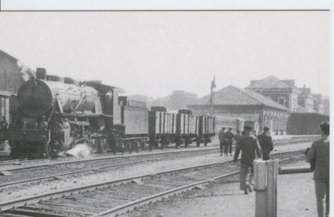 Postal 012303: Vista parcial de la estacion de Campo Sepulcro (Zaragoza),l años sesenta