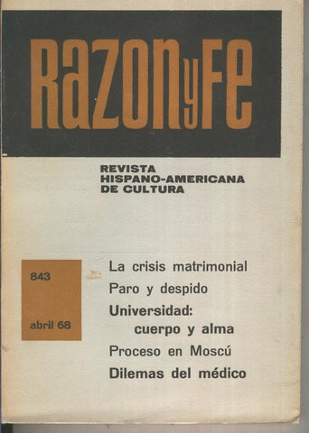 Razon y Fe abril 1968