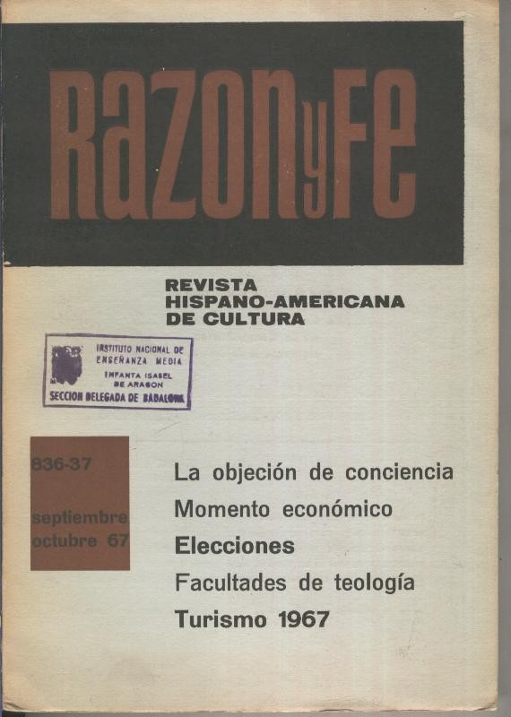 Razon y Fe septiembre-octubre 1967
