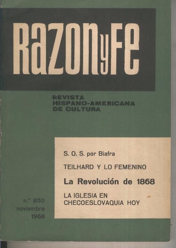 Razon y Fe noviembre 1968