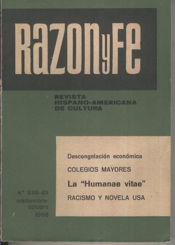 Razon y Fe septiembre-octubre 1968