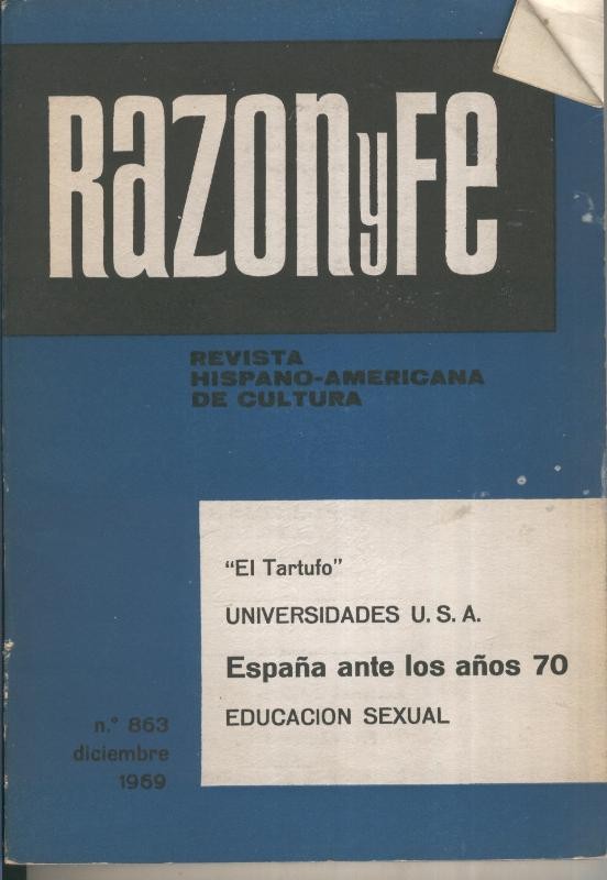 Razon y Fe diciembre 1969