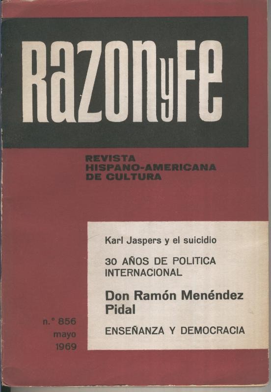 Razon y Fe mayo 1959