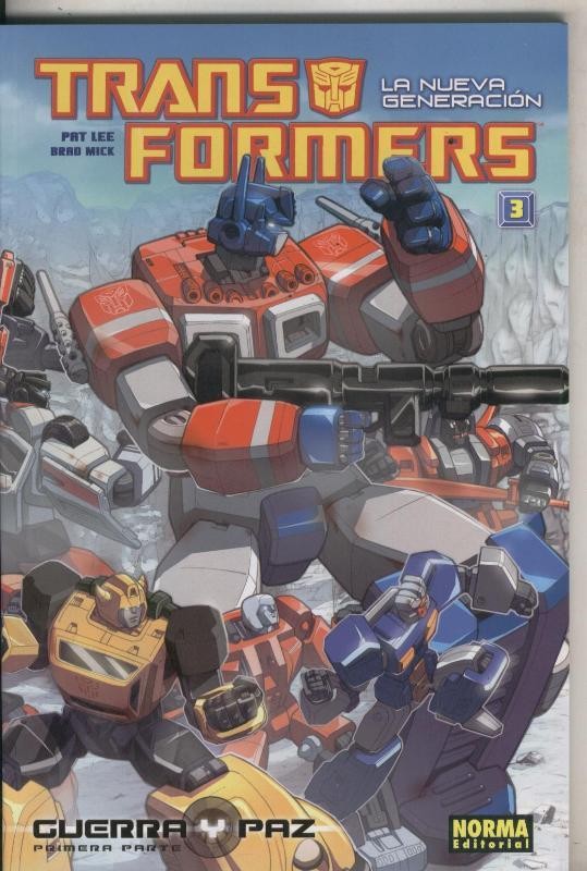 Transformers la nueva generacion numero 3: guerra y paz, primera parte
