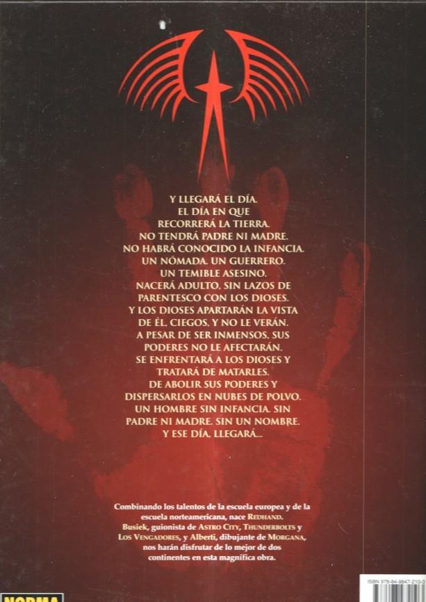 Redhand numero 02: El arma de los dioses (trasera pequeña tara por golpe con punta)