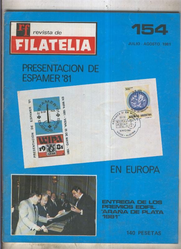 Revista de Filatelia numero 154: julio/agosto 1981