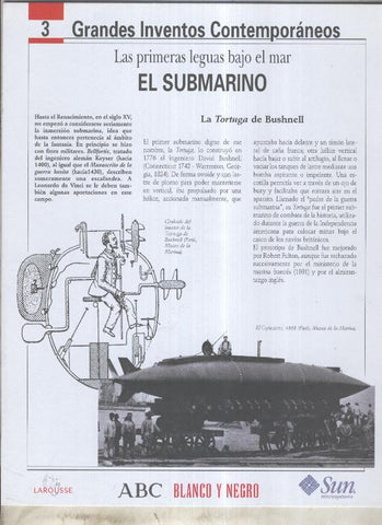 Grandes Inventos Contemporaneos numero 03: El submarino