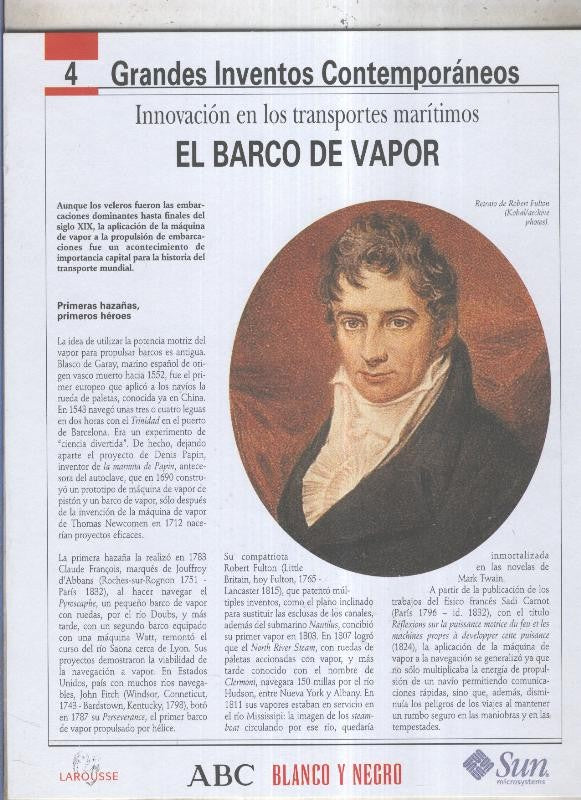 Grandes Inventos Contemporaneos numero 04: El barco de vapor