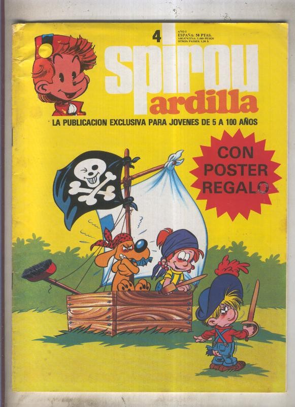 Spirou ardilla numero 04 (no tiene el poster regalo)