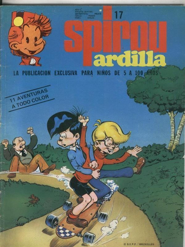 Spirou ardilla numero 17 (numerado 1 en trasera)